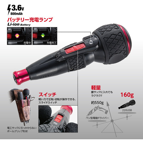 ベッセル 電ドラボール 220USB-1 USBケーブル付き