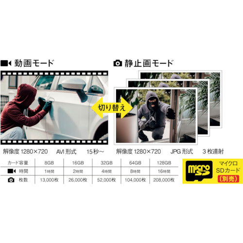 ライテックス 乾電池式どこでもセンサーカメラ