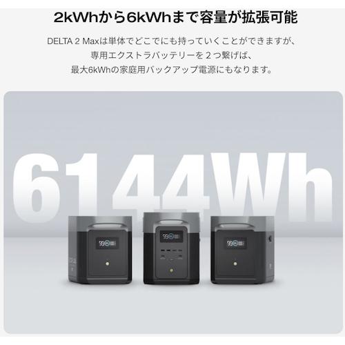 EcoFlow ポータブル電源 DELTA2MAX