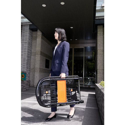 TRUSCO 軽量樹脂製運搬車“カルティオ” 780X490(折りたたみハンドルタイプ)ブレーキ無