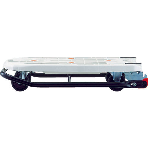 TRUSCO 軽量樹脂製運搬車“カルティオ” 780X490 (折りたたみ回転ハンドルタイプ) ストッパー付