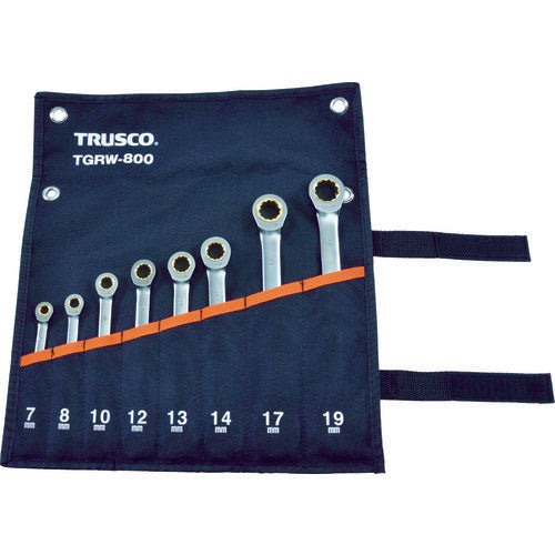 TRUSCO ラチェットコンビネーションレンチセット (スタンダード) 8本組