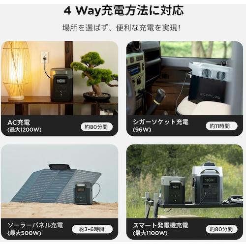 EcoFlow ポータブル電源 DELTA2