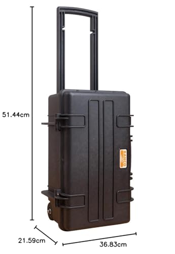 BAHCO 樹脂製工具箱 ホイール付き工具箱 外形寸法350×240×545mm ブラック