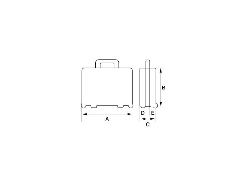 BAHCO 樹脂製工具箱 ホイール付き工具箱 外形寸法480×298×630mm ブラック