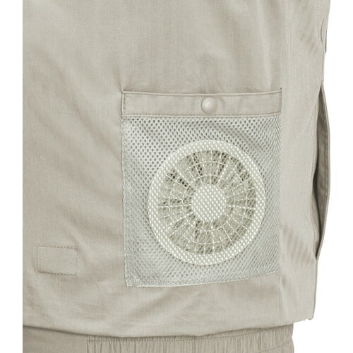 XEBEC 綿薄手現場服ヘリンボンフルハーネス仕様空調服XE98102-62-5L アーミーグリーン