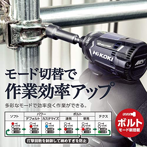 HiKOKI コードレスインパクトドライバ 36V 本体のみ アグレッシブグリーン