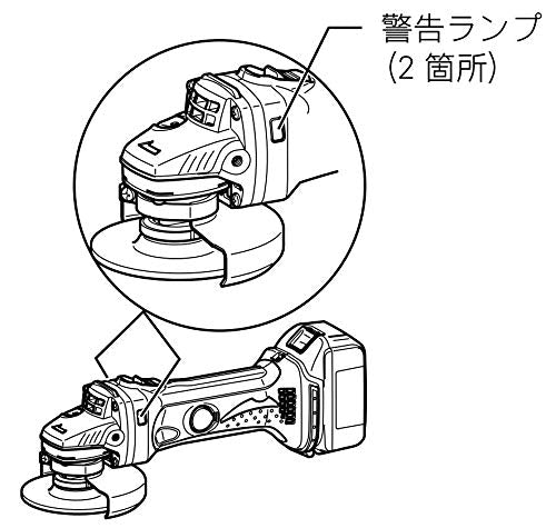 マキタ 充電式ディスクグラインダ 18V 100mm シンプル機能タイプ スライドスイッチ 本体のみ (バッテリ・充電器・ケース別売)