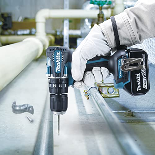 マキタ 充電式震動ドライバドリル 18V 最大トルク40N・m 6.0Ah (本体・バッテリ×2・充電器・ケース付)