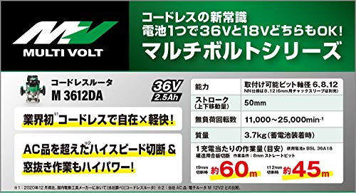 HiKOKI 36Vコードレスルーター 本体のみ