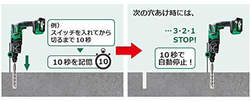 HiKOKI 18Vコードレスロータリハンマドリル SDSプラスシャンク ガンハンドル3モード MV電池搭載品