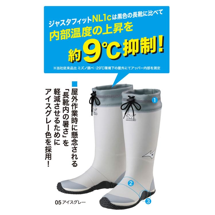 ミズノ ワークブーツ ジャスタフィット