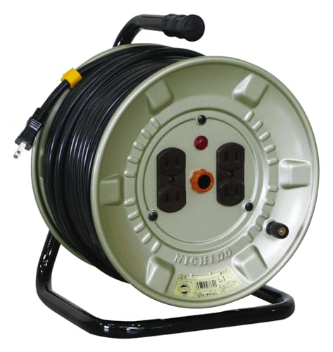 NICHIDO 電工ドラム 100V アースなし 20m コンセント個数4個