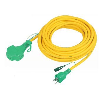 NICHIDO トリプルポッキン延長コード アース付 20m VCT1.25×3 黒