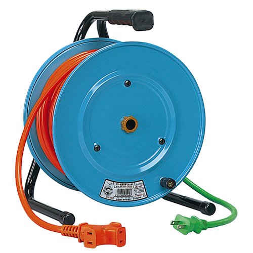 NICHIDO 電工ドラム びっくリール アースなし 30m