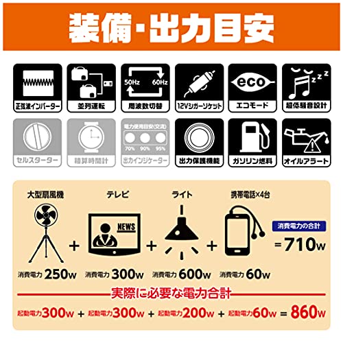 工進 防音型インバーター発電機