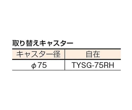 TRUSCO 合板平台車プティカルゴ 900X450 ゴム張り ゴム車
