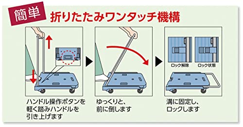 TRUSCO 樹脂台車 こまわり君 省音G車輪 600X390 ピンク