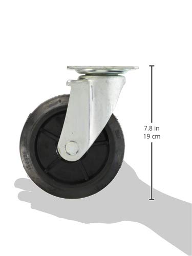 TRUSCO カゴ車 省音ハイテナー用 自在キャスター φ150ゴム車