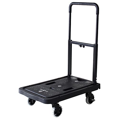ダンディ 樹脂製台車 フラットカート2 ブラック W675×D406 荷重80kg