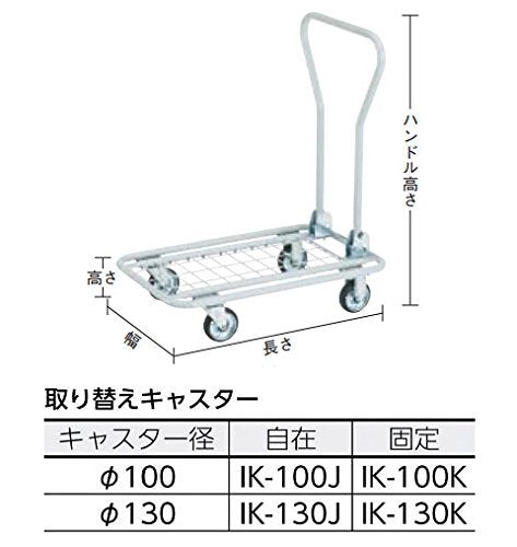 TRUSCO 軽量メッシュ台車 アミー 720×440