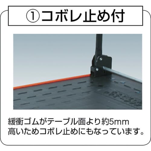 TRUSCO MKP樹脂製台車 折りたたみ式 716X436