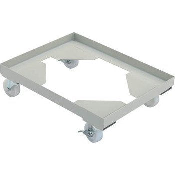 TRUSCO 箱台車 内寸580X400 ナイロン車 自在ストッパー付X2