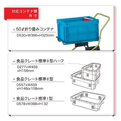 ダンディ ピッキングカート モデアカート コンテナタイプ 80kg W697×D547