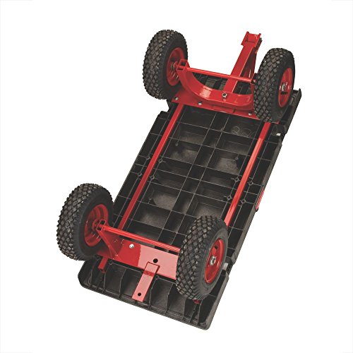 ラバーメイド 樹脂製運搬車 ホイールワゴントラック 空気タイヤ 長さ1427×幅615×高さ445mm ハンドル高さ891mm 均等荷重907kg