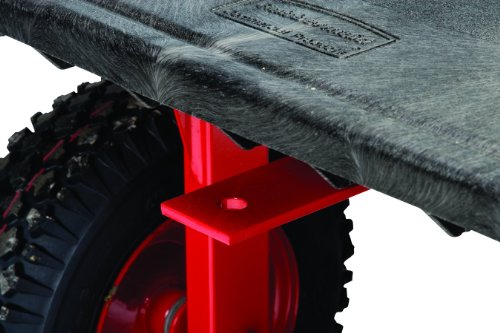 ラバーメイド 樹脂製運搬車 ホイールワゴントラック 空気タイヤ 長さ1427×幅615×高さ445mm ハンドル高さ891mm 均等荷重907kg