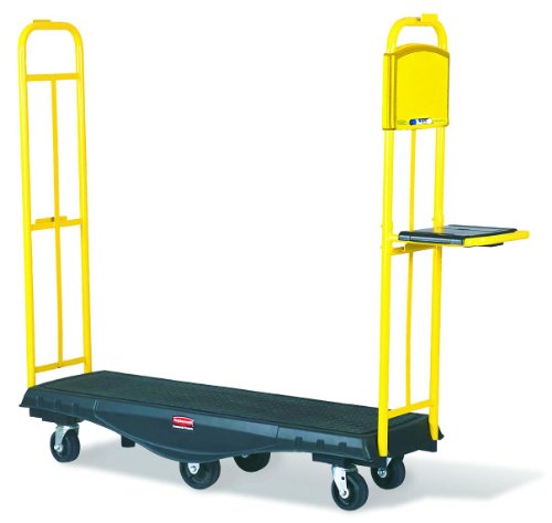 ラバーメイド 【売り切り廃番】店舗用台車 ストックメイト メモボード・トレー付 ブラック 均等荷重817kg