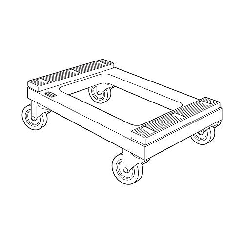 ラバーメイド 【売切廃番】コンテナ台車 フラッシュデッキドーリー 補強バー入り 均等荷重454kg