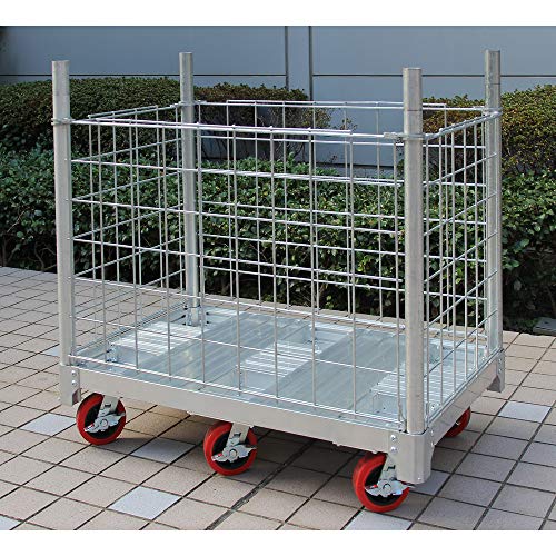 ハセガワ アルミ運搬車 イットン台車メッシュ囲い