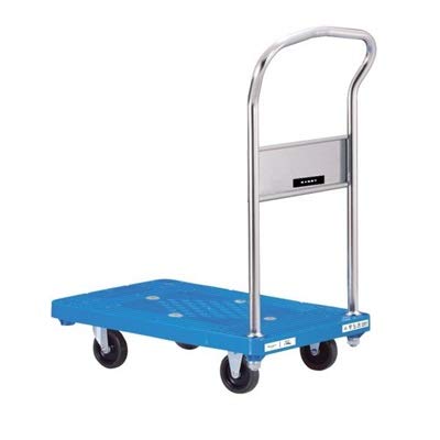 ダンディ プラスチック台車 ダンディPシリーズ タイプPL 固定ハンドル式 サイレントキャスター仕様 W720×D465