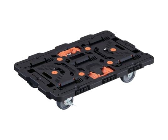 TRUSCO 連結式樹脂製平台車 ビートル 700X450 自在3輪 内2輪ストッパー付 とめたろう付