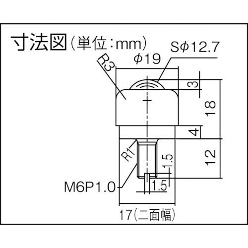 プレインベア ボールキャスター プレインベア 上下兼用 ボルトタイプ ステンレス製 PV16BS 許容荷重45kg