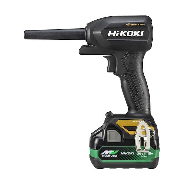 HiKOKI 【黒・金 限定カラー】18Vコードレスエアダスタ小型タイプ ブラック&ゴールド オリジナルセット(バッテリー・充電器・ケース付属)