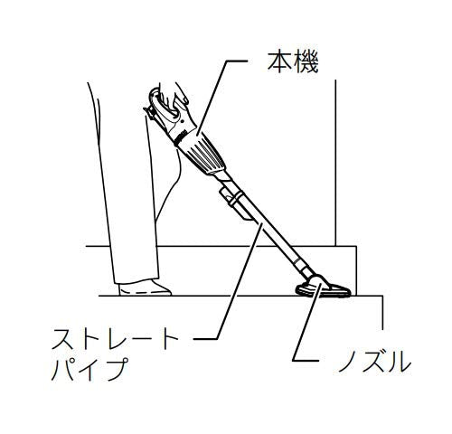 マキタ 充電式クリーナ 10.8V差込 カプセル式 アイボリー(本体・バッテリ・充電器付)