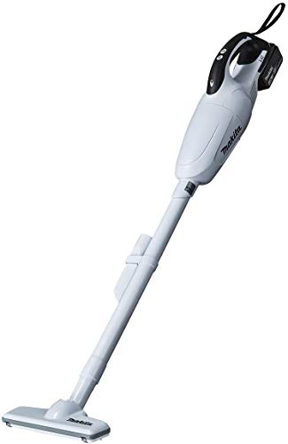 マキタ 充電式クリーナ 18V カプセル式 ワンタッチスイッチ ホワイト白 (本体・バッテリ・充電器付)