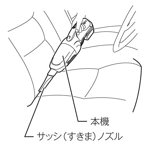 マキタ 充電式クリーナ 18V カプセル式 ワンタッチスイッチ ホワイト白 (本体・バッテリ・充電器付)
