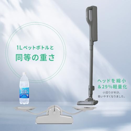 IRIS 201505 充電式紙パックスティッククリーナーMagiCaleena グレージュ