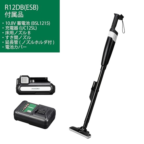 HiKOKI 10.8Vコードレスクリーナ パネルスイッチ式 1.5Ah パワフル45W