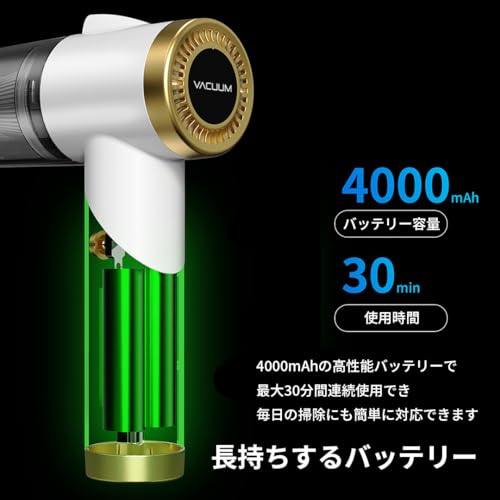 グリーンクロス ミニ掃除機 緑 Compact Vacuum Cleaner Q8(G)