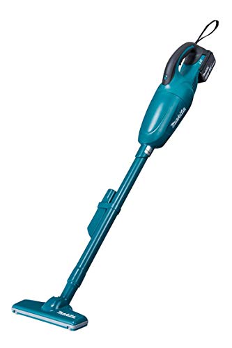 マキタ 充電式クリーナ 18V カプセル式 スライド+トリガスイッチ 青 (本体・バッテリ・充電器付)