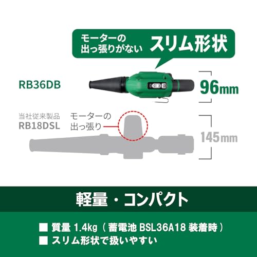HiKOKI 36V(マルチボルト)コードレスブロワ 小型タイプ 本体のみ