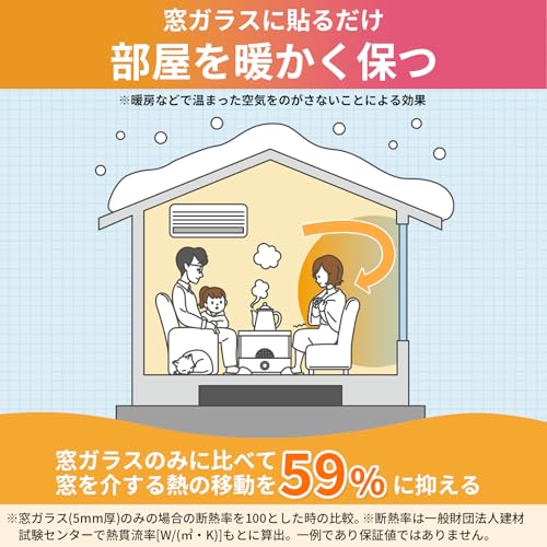 ニトムズ 窓ガラス結露防止シート 水貼り