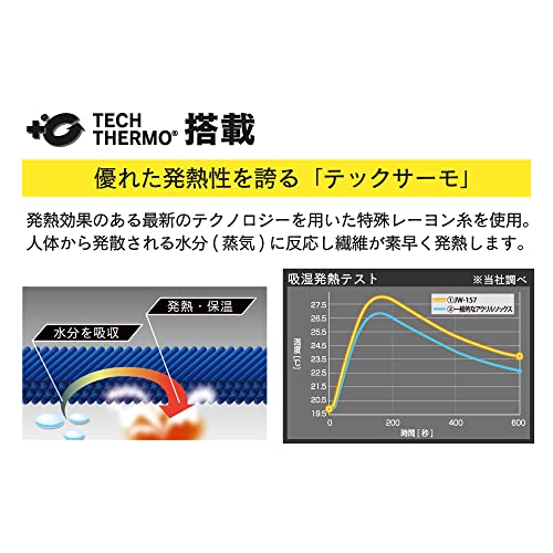 おたふく BT サーモ 先丸(2P) ブラック