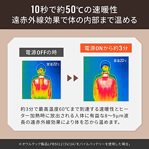 Owltech 洗濯機対応 洗えるあたたかヒートベスト