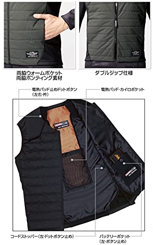BURTLE ヒーターベスト 3214−35−XL ブラック