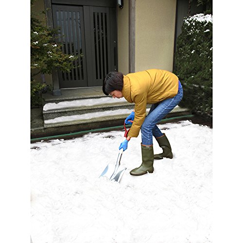 コンパル 除雪ショベル アルミ角スコ (中) 刃先幅245mm